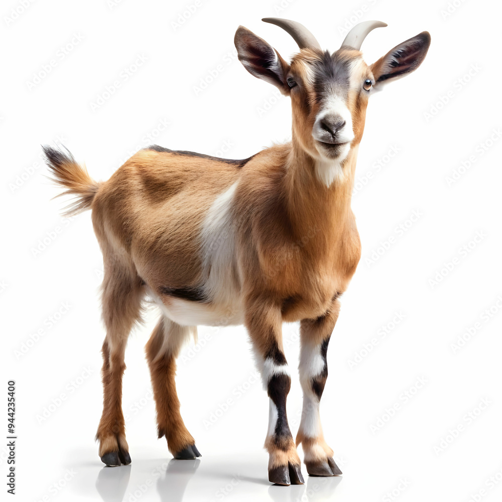 goat standing up isolated on a-white background goat standing up isolated on a-white background