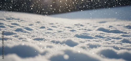 Winter, snow, blizzard. Winter landscape. Snowfall.