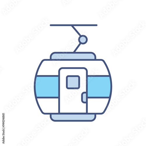 Cable Car vector icon
