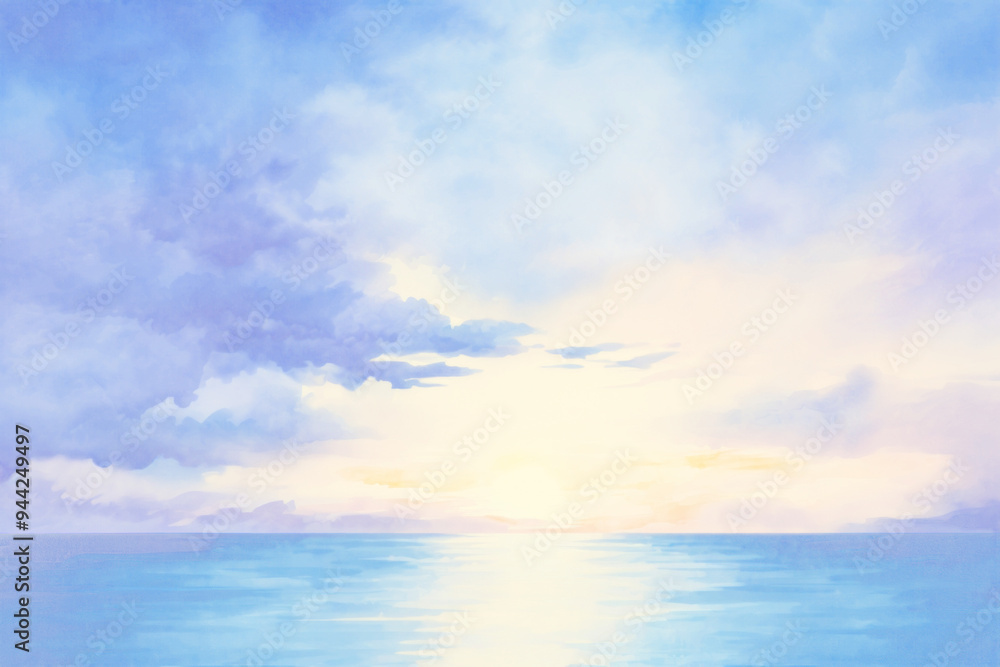 Serene ocean sunset sky png paint texture overlay, transparent background Serene ocean sunset sky png paint texture overlay, transparent background
