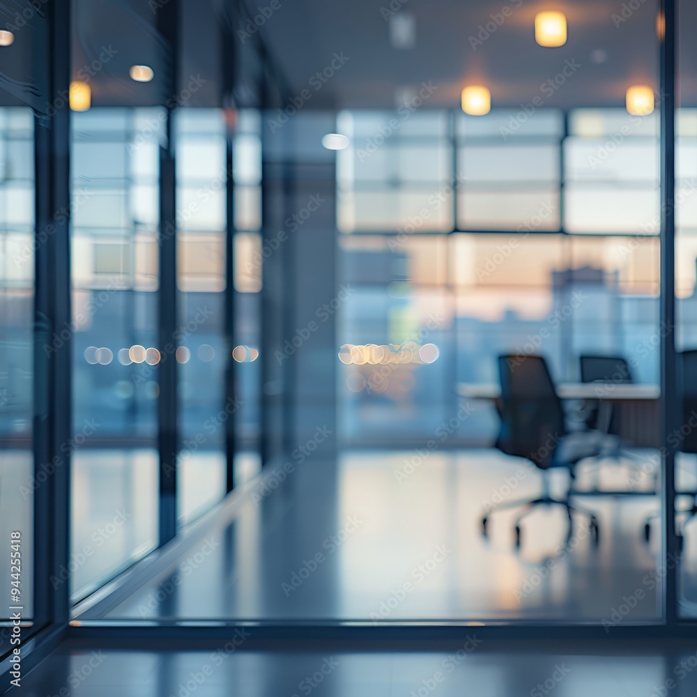 Blurred modern office background Blurred modern office background