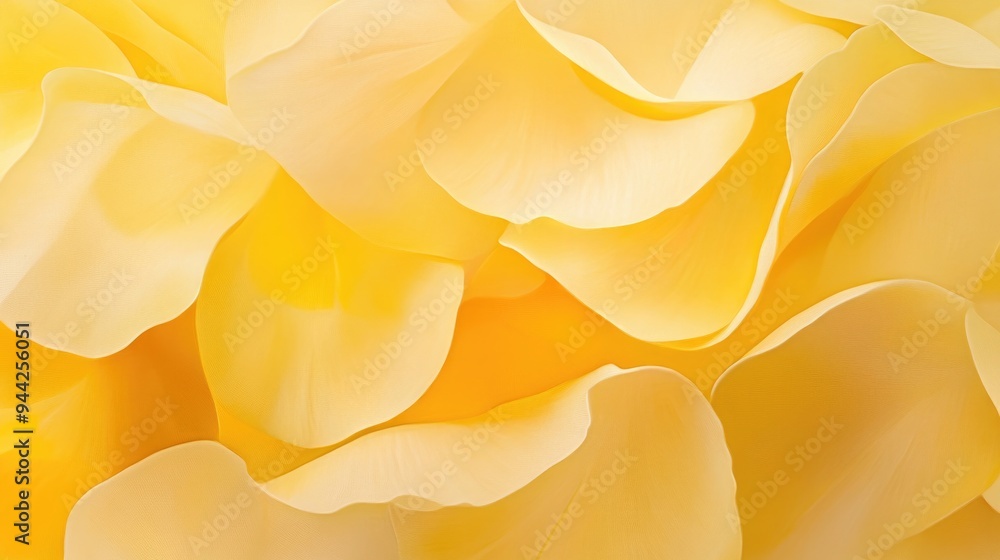 Abstract composition of petals in a yellow hue Abstract composition of petals in a yellow hue