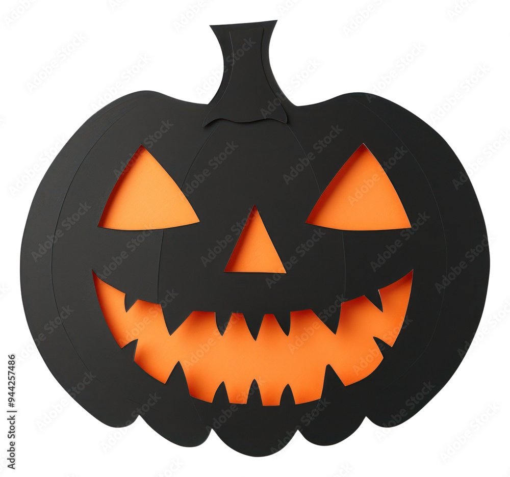 Naklejka premium PNG Halloween white background anthropomorphic jack-o'-lantern.
