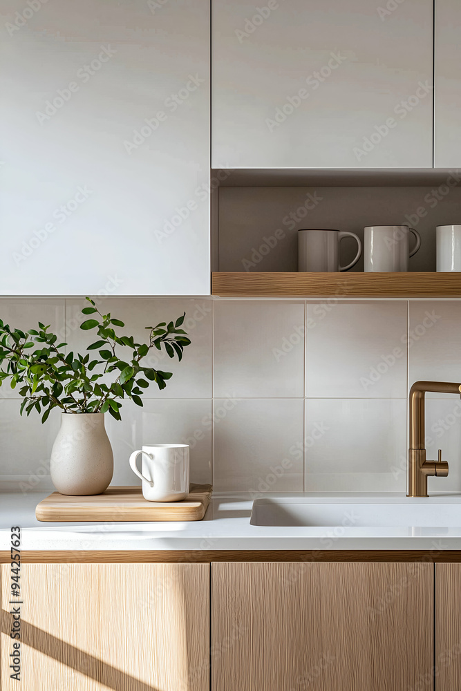 Minimalist Kitchen Design with Natural Wood Cabinets and Clean Lines Minimalist Kitchen Design with Natural Wood Cabinets and Clean Lines