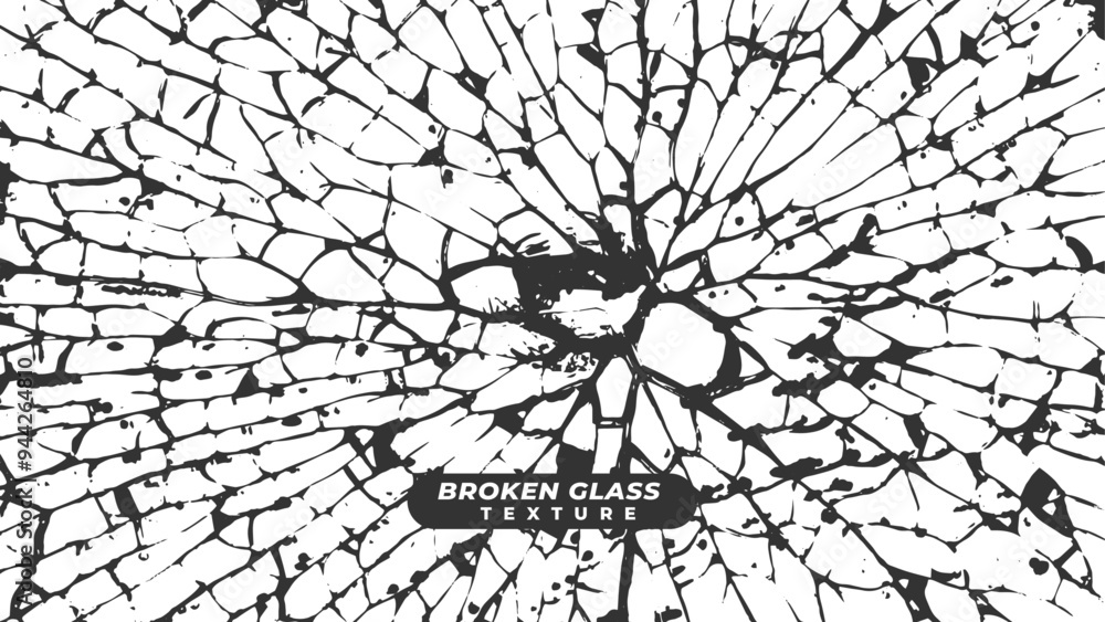 Obraz premium Broken glass distressed grunge texture pattern background