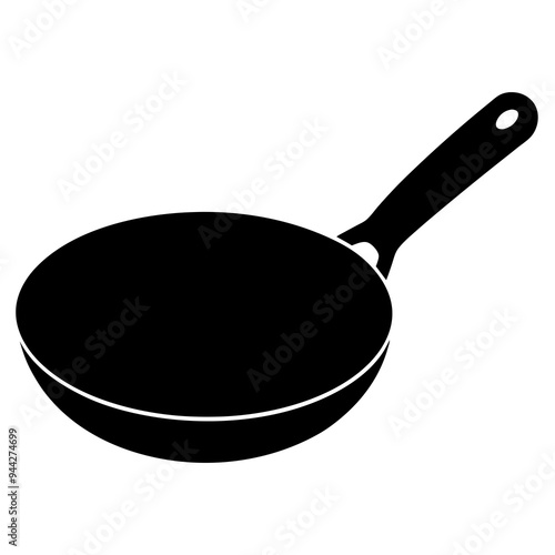 Silhouette Vector of Electric Skillet