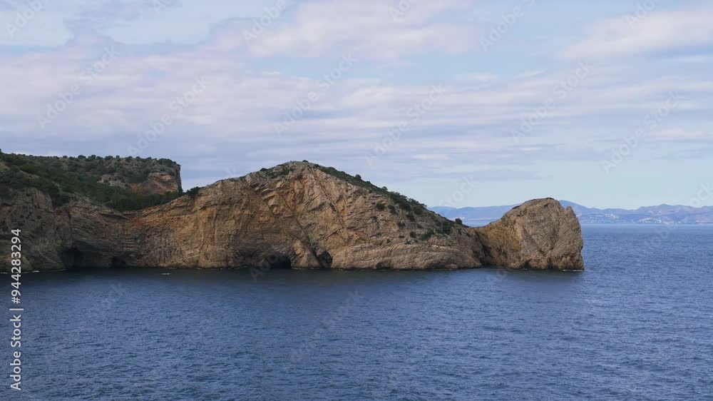 Beautiful penninsula on the rocky sea coastline Beautiful penninsula on the rocky sea coastline
