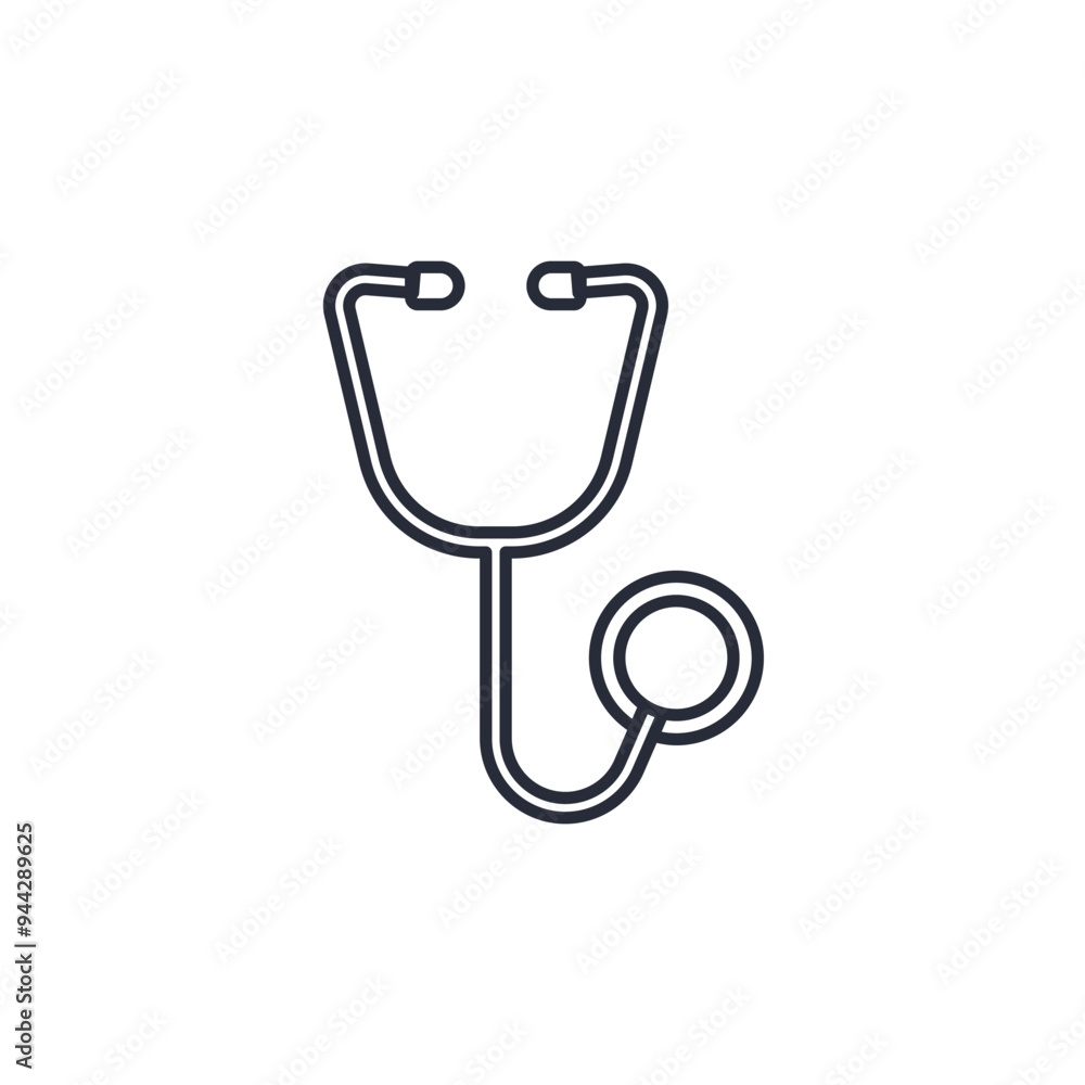 Stethoscope icon vector illustration. Stethoscope symbol isolated on white background Stethoscope icon vector illustration. Stethoscope symbol isolated on white background