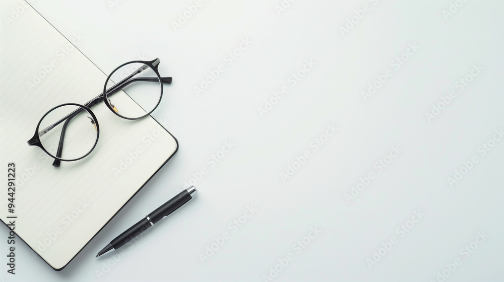 Simple and Clean Minimalist Desk Setup With Space for Creative Writing and Reflection Simple and Clean Minimalist Desk Setup With Space for Creative Writing and Reflection