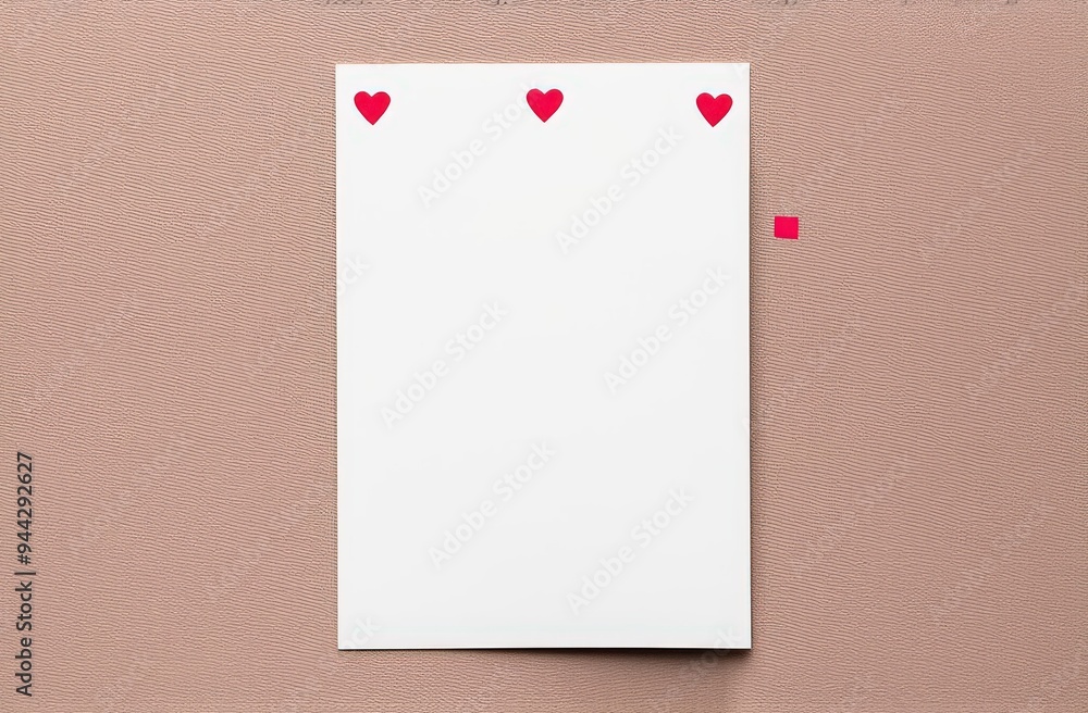 Minimalist postcard for Valentine's Day, February 14 Minimalist postcard for Valentine's Day, February 14