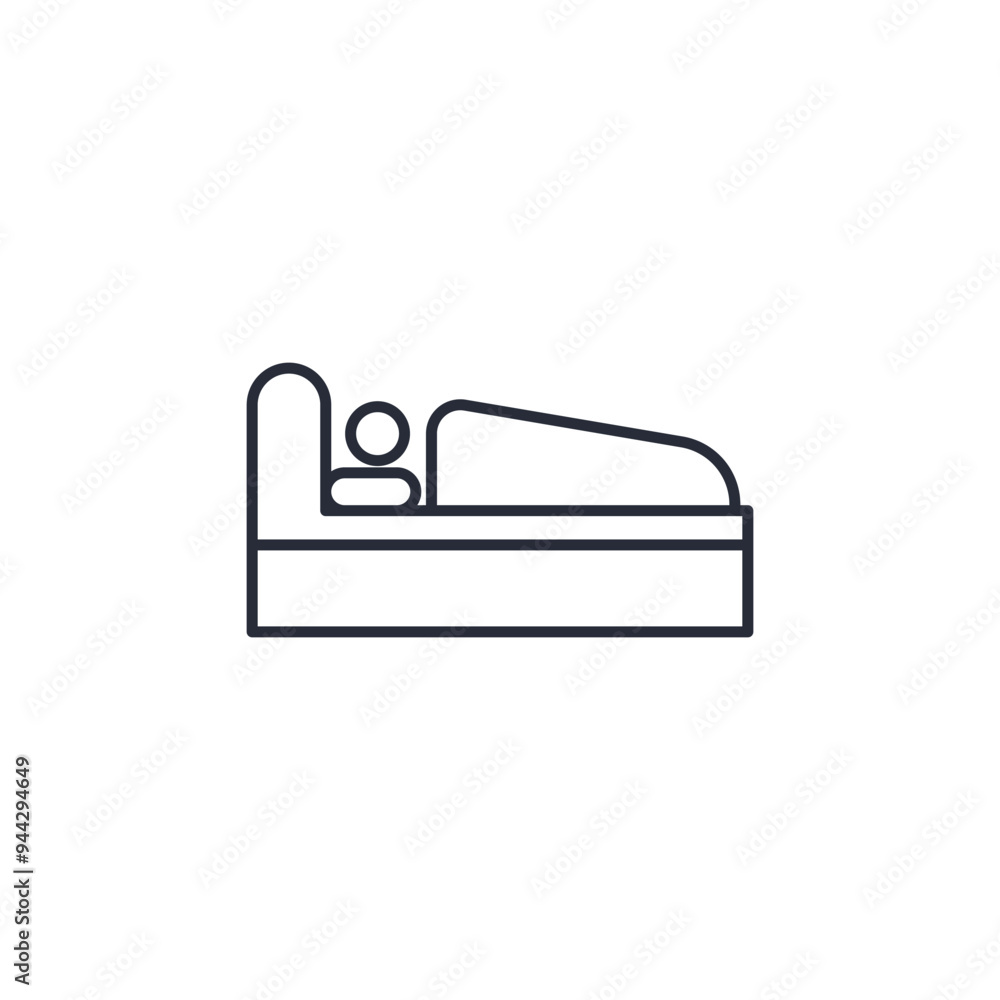 sleep icon vector illustration. sleep symbol isolated on white background sleep icon vector illustration. sleep symbol isolated on white background