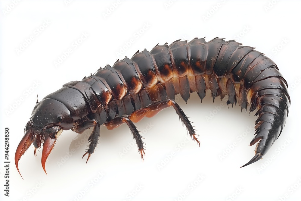 Scolopendra isolated on white background Scolopendra isolated on white background