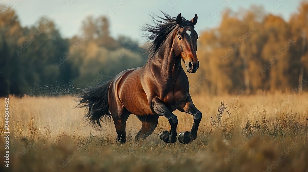 Majestic horse racing through open landscapes perfect for dynamic photography that highlights vibrant motion Majestic horse racing through open landscapes perfect for dynamic photography that highlights vibrant motion