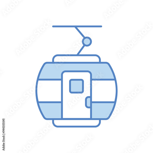 Cable Car vector icon