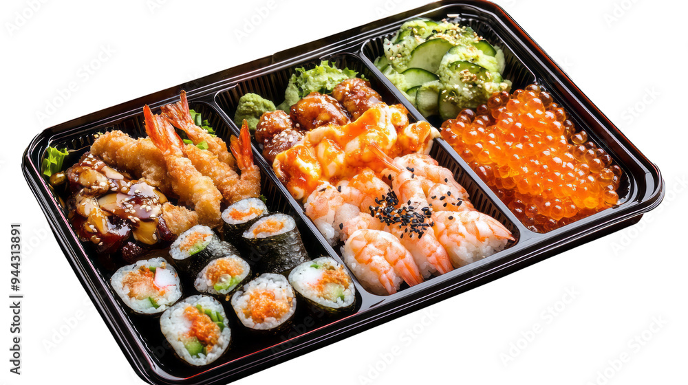 a photo image of a Bento Box on transparency background PNG a photo image of a Bento Box on transparency background PNG