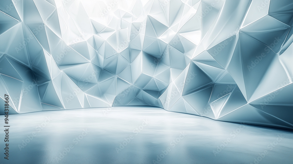 A large room with a white wall and a blue floor A large room with a white wall and a blue floor