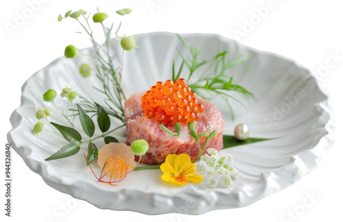 PNG Gourmet dish with caviar