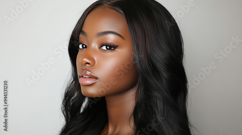 Silky human hair wigs have a natural black color, giving you a realistic and beautiful look