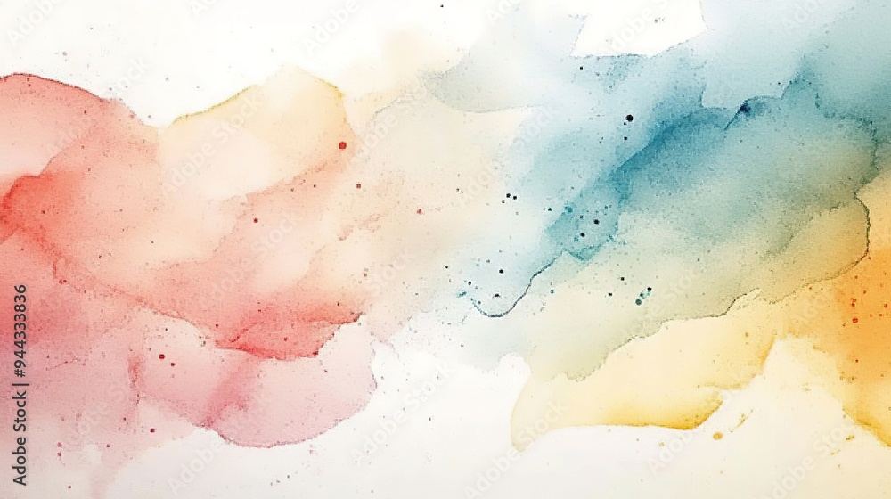 Watercolor background art with a handmade feel Watercolor background art with a handmade feel