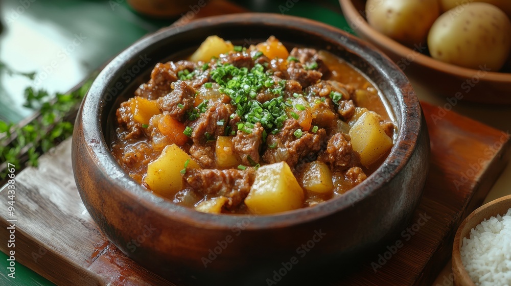 The national cuisine of Macau. Minchi. The national cuisine of Macau. Minchi.