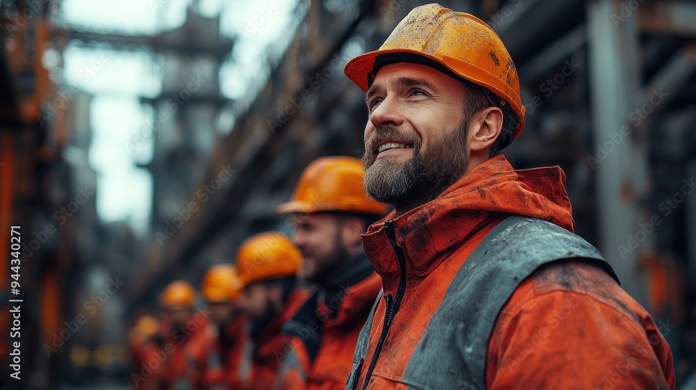 Smiling Industrial Worker Smiling Industrial Worker