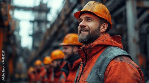 Smiling Industrial Worker