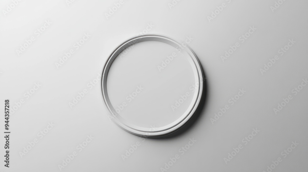 Blank Badge Mockup on white Background Blank Badge Mockup on white Background