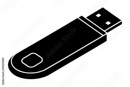 usb flash drive vector illustration