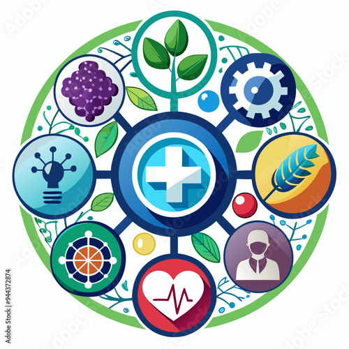 ecology flat icon set