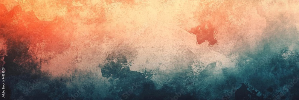 Fototapeta premium A vibrant blend of orange, blue, and gray hues creates a striking textured background, perfect for artistic projects or digital designs