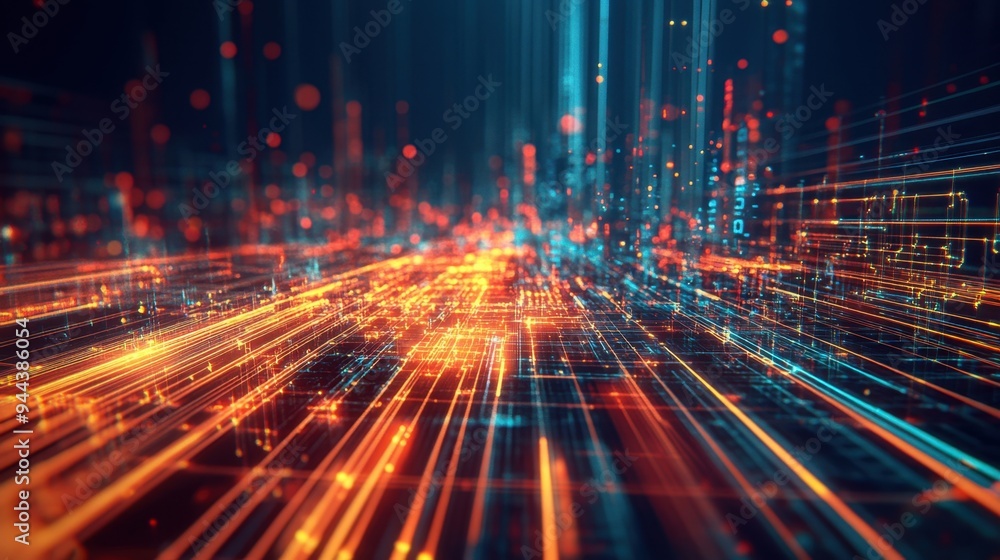 Neon Grid Metropolis: Futuristic Cyberpunk Cityscape Embracing High-Tech Virtual Reality Integration Neon Grid Metropolis: Futuristic Cyberpunk Cityscape Embracing High-Tech Virtual Reality Integration