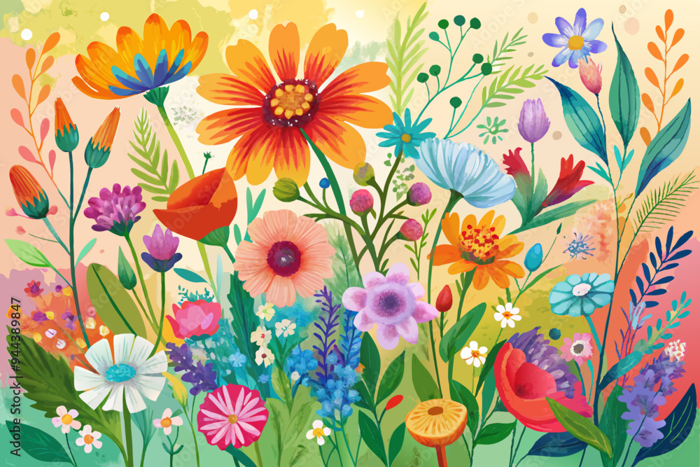 background with flowers