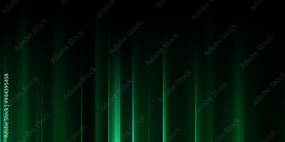 Abstract green stripe vertical lines light on dark background. Abstract green stripe vertical lines light on dark background.