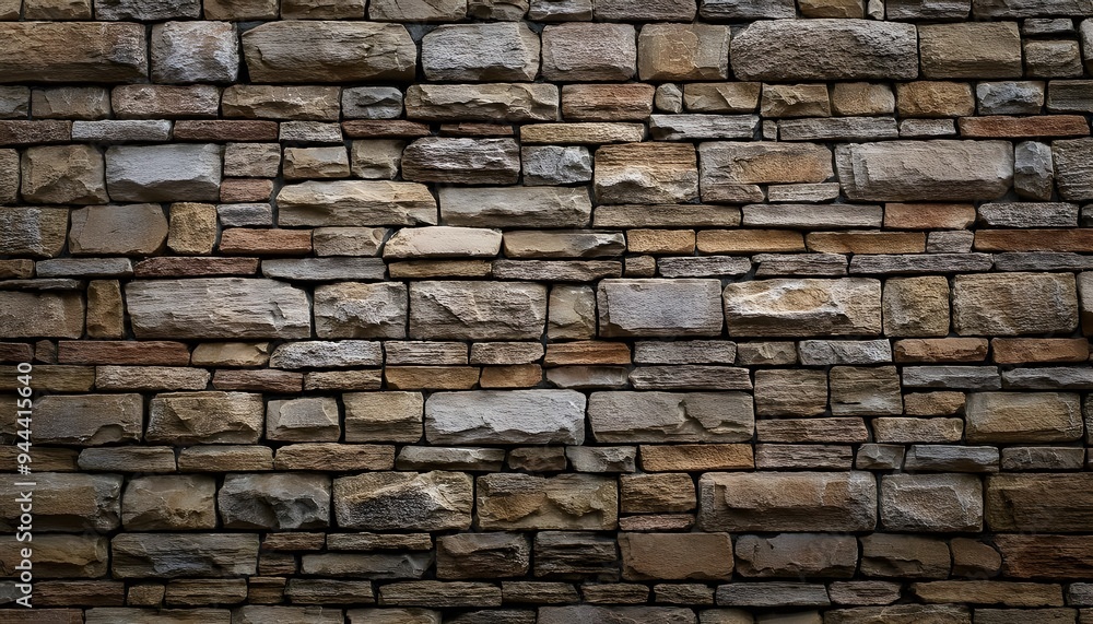 Obraz premium stone brick wall background texture. brickwork wallpaper.