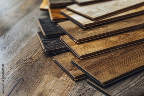 Upgrade your flooring with assorted wood laminate and vinyl tile samples