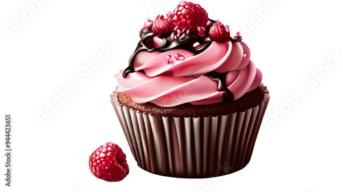 Cup cake on transparency background PNG