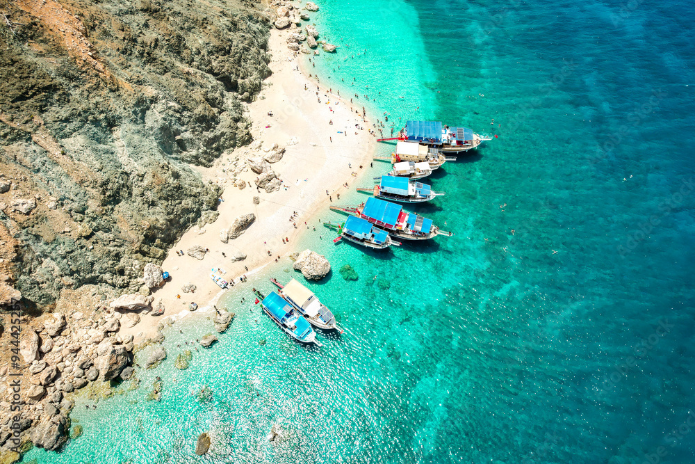 Fototapeta premium Antalya Turkey Suluada is one of the most beautiful destinations in Adrasan