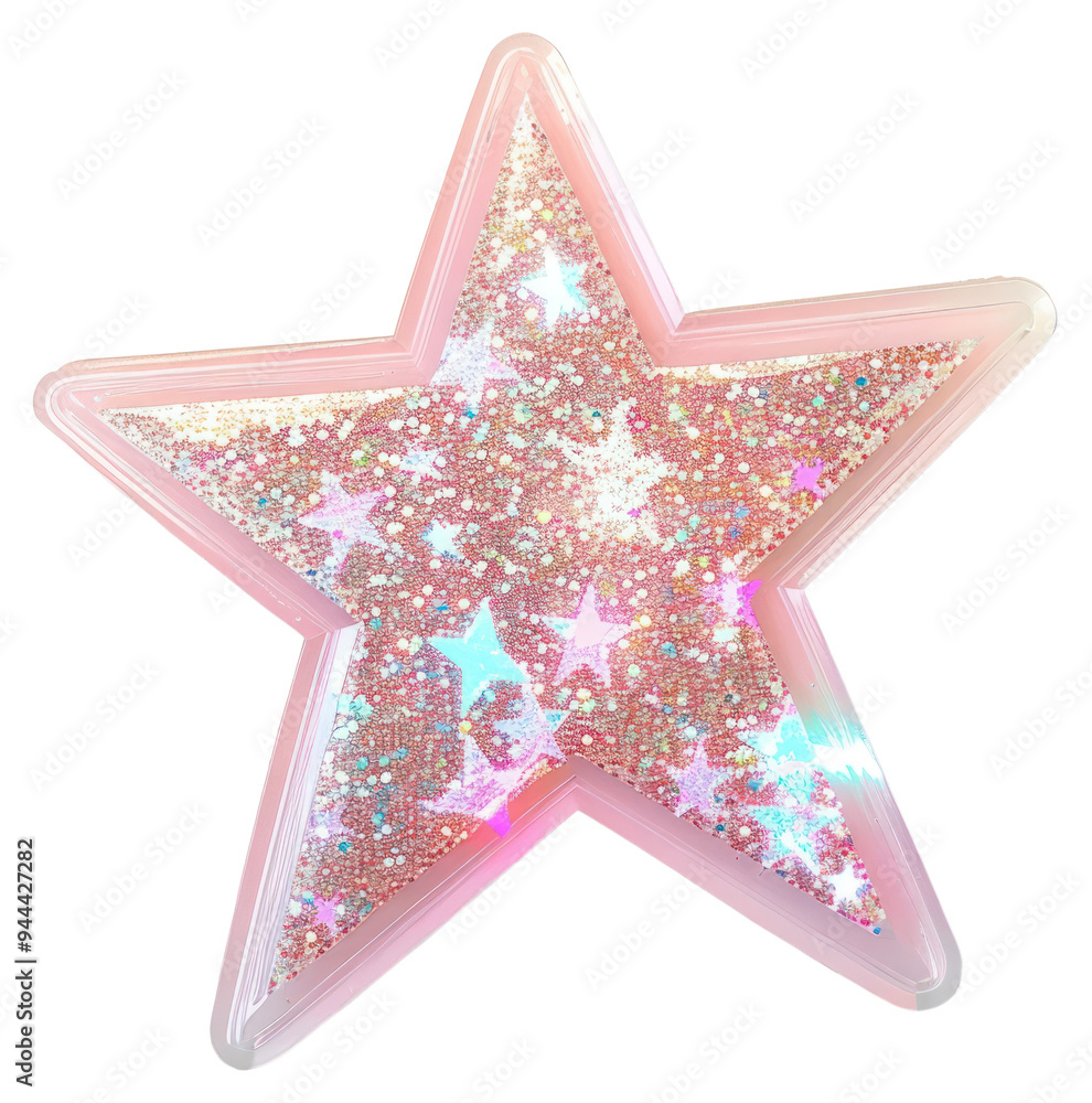 PNG Glitter pastel pink star symbol cross star symbol.
