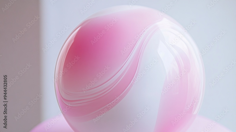 a close up of a pink and white object a close up of a pink and white object