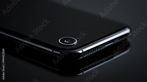 Wallpaper Mural a close up of a cell phone on a black background Torontodigital.ca