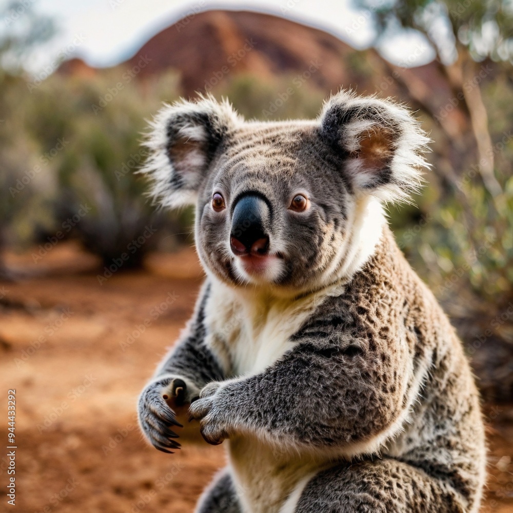 Fototapeta premium Cute Koala Bear Marsupial wildlife Animal