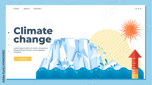 Global warming vector illustration. Climate, pulse planet, flutters under pressure atmospheric contamination and imbalance Ecological threads unravel in tapestry global warming, consequence relentless