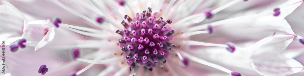 Blurred thorn apple featuring a violet and white flower at the center Blurred thorn apple featuring a violet and white flower at the center
