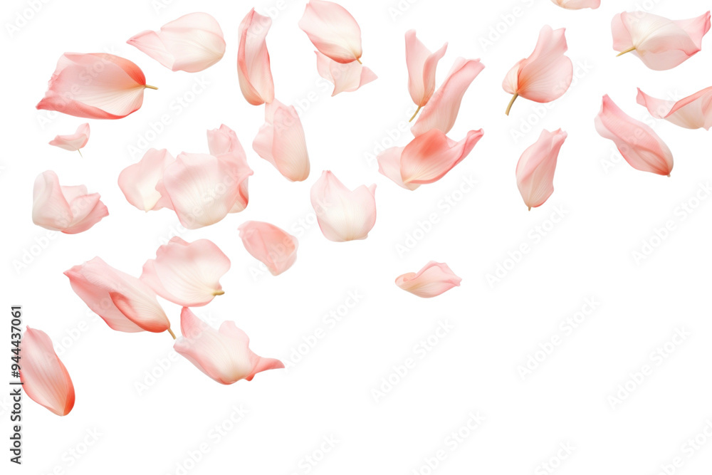 PNG Delicate pink petals floating gracefully PNG Delicate pink petals floating gracefully