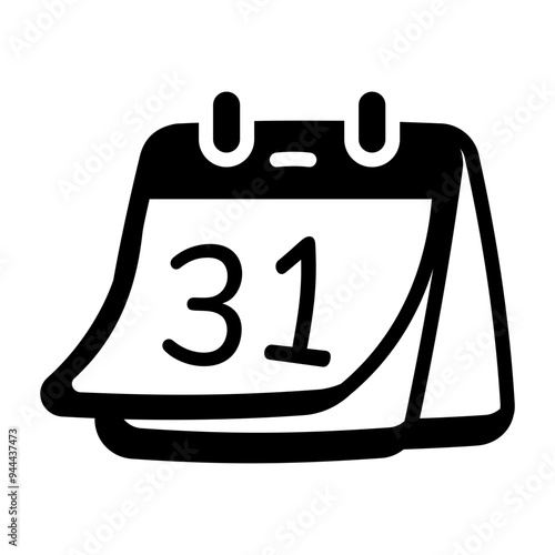 A doodle style icon of calendar 