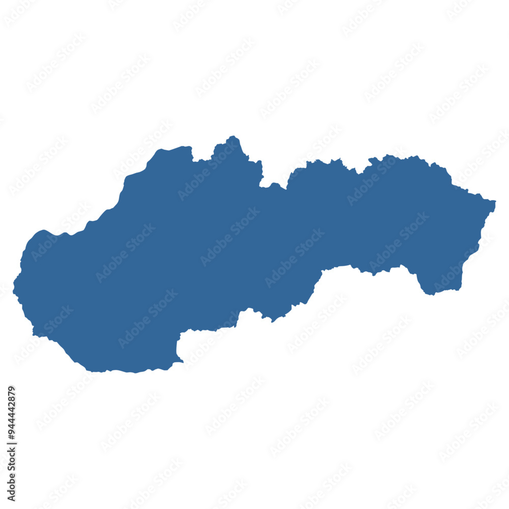 Vector outline map of Slovakia Vector outline map of Slovakia
