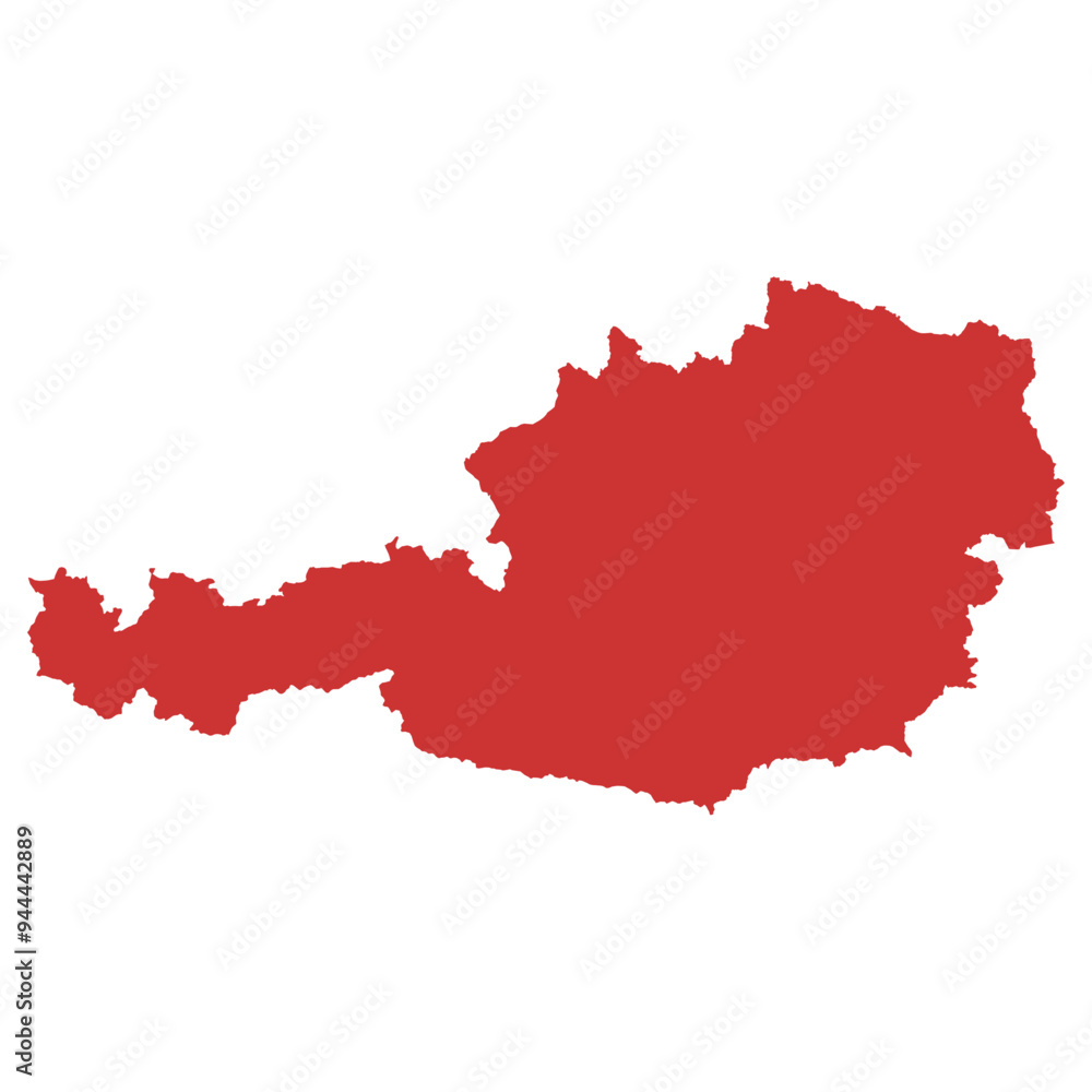 Vector outline map of Austria Vector outline map of Austria
