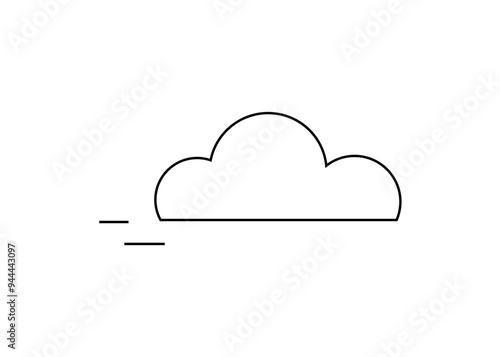 Cloud icon symbolizing cloud computing, data storage, digital transformation, and online business infrastructure in modern software solutions and business tech.