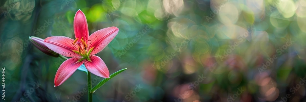 Φωτογραφία Vibrant lily family flower commonly referred to as the fireball, flourishing after rainfall and wildfires clear the landscape in forested areas