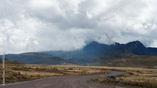 road of dirt in the mountain 